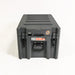 Image of a dark gray 23ZERO storage box with black latches and handle, angled front view on a white background.