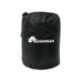 Image of the black drawstring storage bag for the 23ZERO Bushman 78 Awning room, with the white BUSHMAN logo and cowboy hat emblem on the front. The bag is shown on a white background