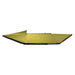 Image of Peregrine Pro 5-arm awning fully deployed, green fabric with black underside, top view on white background