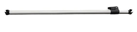 Image of 23ZERO Snow Pole for Walkabout tents, adjustable aluminum support pole shown fully extended with black end fittings, side view on white background.