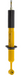Image of a yellow Nitrocharger Sport shock absorber with a black protective boot, centered on a white background.
