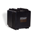Image of a black Dakota Lithium Powerbox 135, angled front and side view, on a light gray background