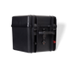 Image of a black Dakota Lithium Powerbox 60 with a waterproof battery, angled front and side view, on a light gray background