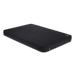 Image of a Dometic 15 High Self-Inflating Double Mattress, black with ribbed surface, shown from an angled side and top view.