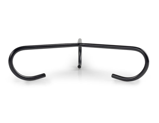 Image of GSI Dutch oven stand with dual curved supports and center leg, front view on white background.