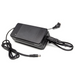 Image of JackRabbit ultra fast battery charger with black power brick and attached cables, angled front and side view on white background.