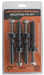 Image of MAXTRAX MKII 40mm mounting pin set with four threaded pins and hardware in retail blister packaging, front view on white background.