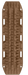 Image of a tan off-road vehicle recovery traction board with a prominent grip pattern and handholds, presented flat on a light grey background.