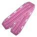 Image of pink off-road recovery traction boards with raised cleats and built-in handles, stacked in an angled front and side view on black background.