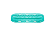 Image of teal MAXTRAX MKII recovery traction board with raised cleats and integrated carry handles, horizontal top-down view on black background.