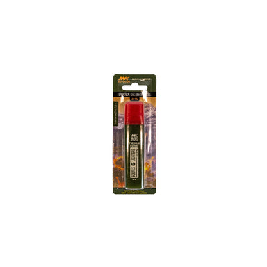 Image of MK Outdoor premium butane gas lighter refill 20ml in retail blister packaging, red cap with green canister, front view on white background.