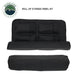 Image of OVS universal LED light kit roll-up storage panel shown open and rolled closed, black fabric organizer displayed in a front view on a white background.