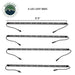 Image of OVS 4-piece universal LED light kit showing four slim LED light bars with wiring connectors, each measuring 21.5 inches, displayed in a top-down layout on a white background.