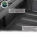 Image of 95-quart dry box interior showing molded strength ridges and storage capacity detail in dark gray, close-up angled top and side view on white background.