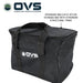 Image of OVS upgraded ballistic nylon storage bag with reinforced trims, black fabric with carry handles, angled front and side view on white background.