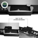Image of the OVS refrigerator slide's handle and locking mechanism, shown in three detailed close-up views, with text "EASY TO USE LOCKING MECHANISM". This emphasizes the slide's secure and user-friendly design, ensuring safe transport and easy access