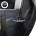 Image of a close-up of an awning room enclosure edge showing grey fabric panel sliding into an aluminum awning frame track with zipper detail, displayed on a white background.
