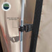 Image of a truck bed tent hardware close-up showing heavy-duty clip-on attached to a metal tent rod with black adjustable strap on tan fabric background.