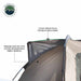 Image of a truck bed tent detail showing premium 420D ripstop weatherproof fabric and color-coded support poles, angled exterior close-up on white background.