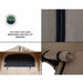 Image displaying details of the OVS TMBK rooftop tent, showcasing the 120G fade-less gaze breathable roll-up windows with close-ups of the window material and rolled-up feature