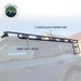 Image of a black roof rack mounted on a Ford Bronco, highlighting the heavy-duty welds and the durable 2-stage black powder coat finish, shown from a side view