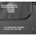 Close-up image of the material used for the Black Diamond OVS soft top, highlighting the DOT-approved flexible glass and the 24 oz. marine-grade waterproof two-layer fabric. The image text describes both materials