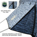 Image of the Overland Vehicle Systems Khumbu 2-person Soft Shell Tent. The image highlights the SBS zippers with pull tabs and the gusseted windows that allow for ventilation while maintaining privacy on a white background