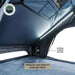 Image of Overland Vehicle Systems rooftop tent interior featuring a premium high-density foam mattress, internal storage options, and LED lighting along the base, with blue fabric walls
