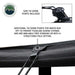 Image displaying a heavy-duty zipper with large teeth, designed for connecting awning walls together. The zipper is on a black fabric with a slight sheen