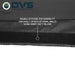 Image of a close-up of an OVS XD Nomadic 270 LTE awning edge showing double-stitched black fabric with heavy-duty Velcro for attaching optional walls, displayed in detail on a white background.
