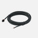 Image of remote head wiring kit with coiled black extension cable and multi-pin connectors, angled top view on white background.