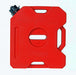 Image of RotopaX 1.75 Gallon Gasoline fuel container, red compact can with black spout cap and integrated side handle, front view on white background.