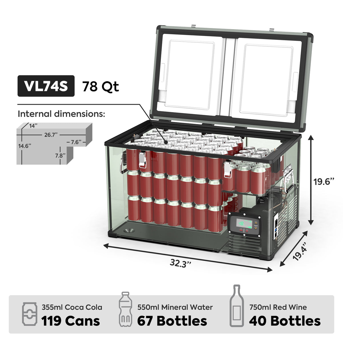 iceco-vl75-single-zone-78qt-12v-car-portable-refrigerator